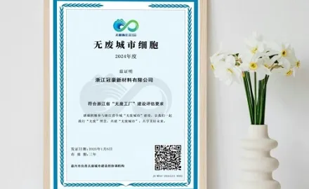 Zhejiang Guanhao Functional Material Co., Ltd. ได้รับรางวัล 